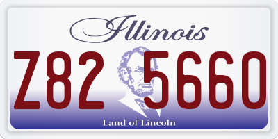 IL license plate Z825660
