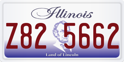 IL license plate Z825662