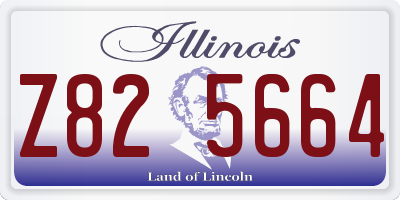IL license plate Z825664