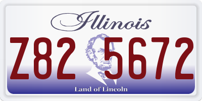IL license plate Z825672