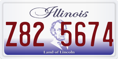 IL license plate Z825674