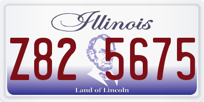 IL license plate Z825675
