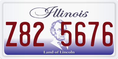 IL license plate Z825676