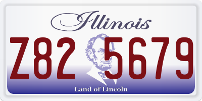 IL license plate Z825679