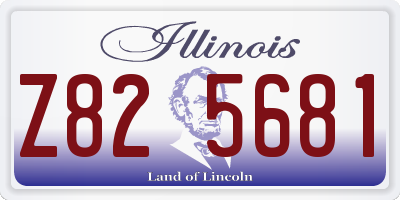 IL license plate Z825681