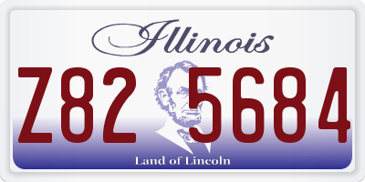 IL license plate Z825684