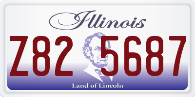 IL license plate Z825687