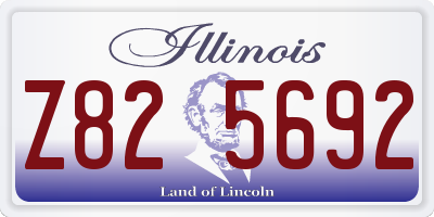 IL license plate Z825692