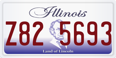 IL license plate Z825693