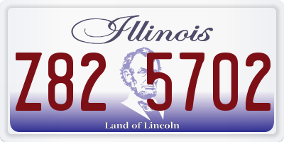 IL license plate Z825702