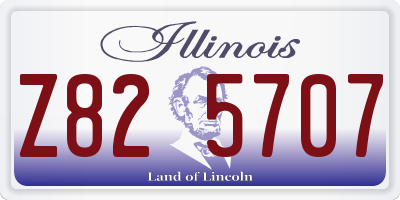 IL license plate Z825707