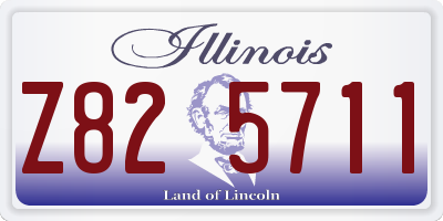 IL license plate Z825711