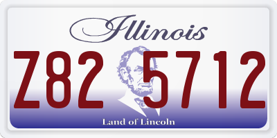 IL license plate Z825712