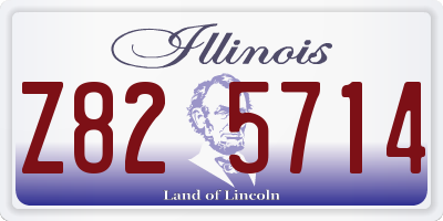 IL license plate Z825714
