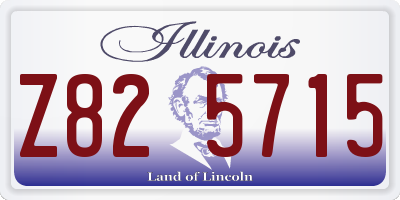 IL license plate Z825715