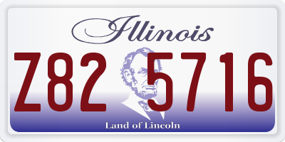 IL license plate Z825716