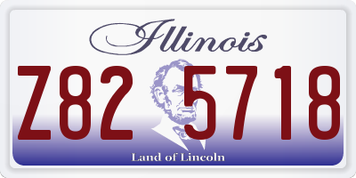 IL license plate Z825718