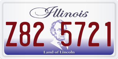 IL license plate Z825721