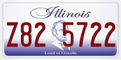 IL license plate Z825722