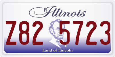 IL license plate Z825723