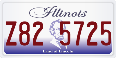 IL license plate Z825725
