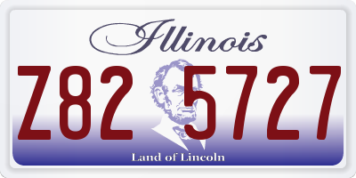 IL license plate Z825727