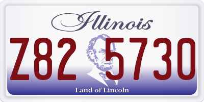 IL license plate Z825730