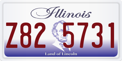 IL license plate Z825731