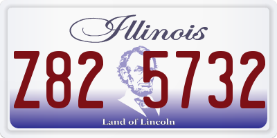 IL license plate Z825732
