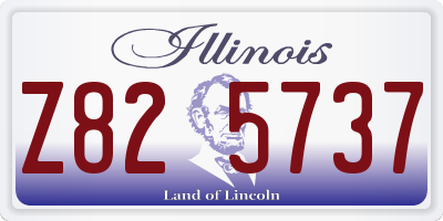 IL license plate Z825737