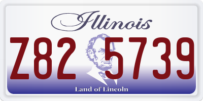 IL license plate Z825739