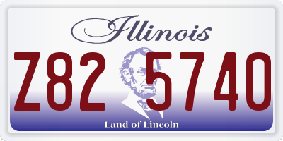 IL license plate Z825740
