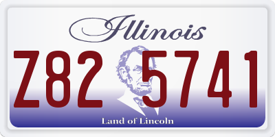 IL license plate Z825741