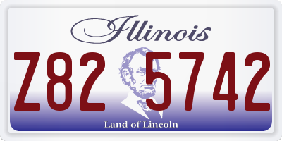IL license plate Z825742