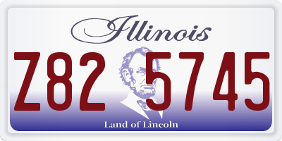 IL license plate Z825745