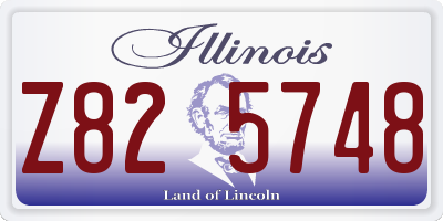 IL license plate Z825748