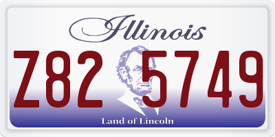 IL license plate Z825749