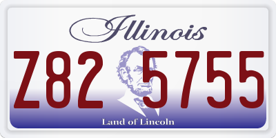 IL license plate Z825755