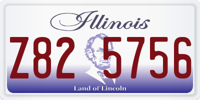 IL license plate Z825756