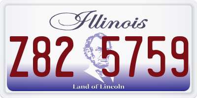 IL license plate Z825759