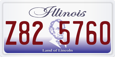 IL license plate Z825760