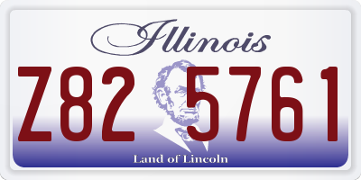 IL license plate Z825761