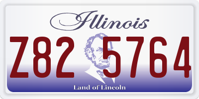 IL license plate Z825764