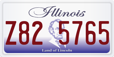 IL license plate Z825765