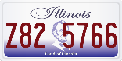 IL license plate Z825766