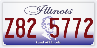 IL license plate Z825772