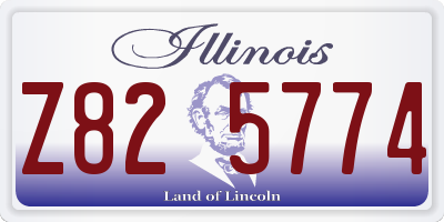 IL license plate Z825774