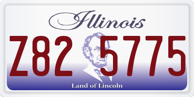 IL license plate Z825775