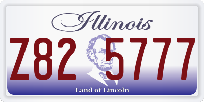 IL license plate Z825777