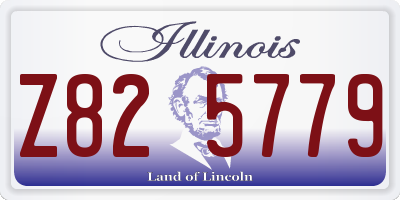 IL license plate Z825779